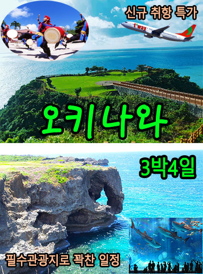 ▣에코투어▣오키나와 4일-자연/문화체험+츄라우미수족관♥